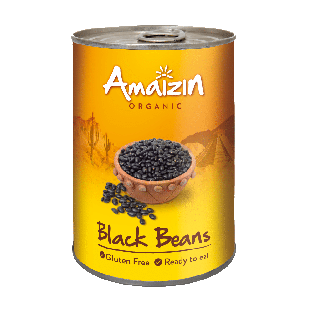 Feijão Preto SGlúten BIO AMAIZIN 400g Feijão Preto, biológico, sem glúten