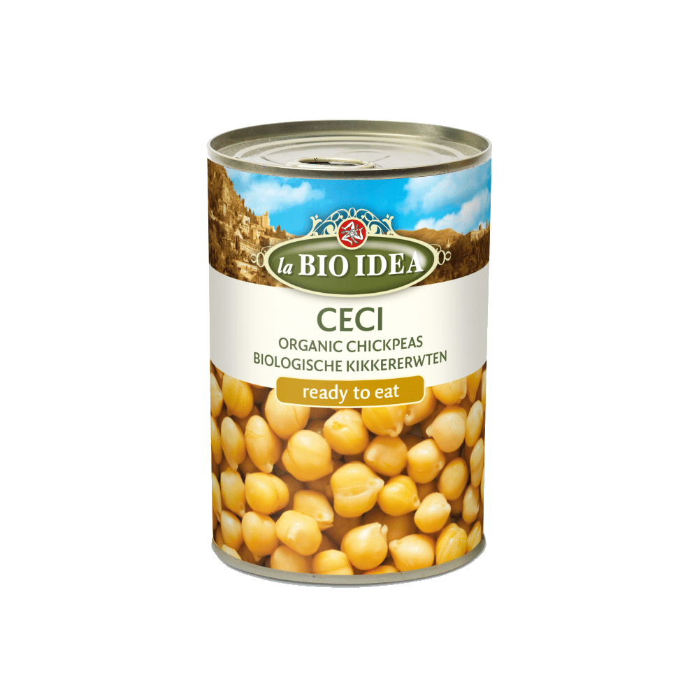 Grão de Bico Cozido La BIO Idea 400g Grão de Bico Cozido, biológico