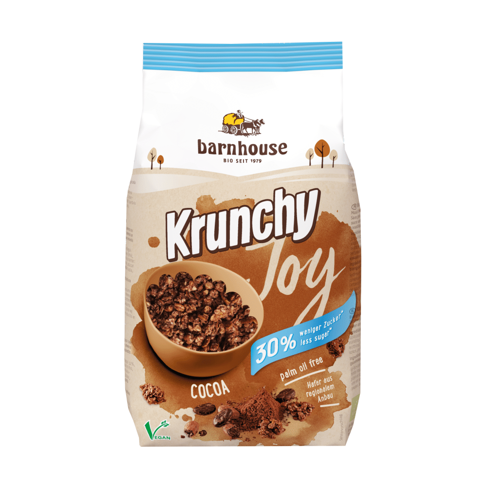 Krunchy Joy Cacau BH BIO 375g Krunchy Joy Cacau, biológico