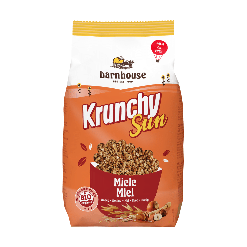Krunchy Sun Mel BH BIO 375g Krunchy Sun Mel, biológico