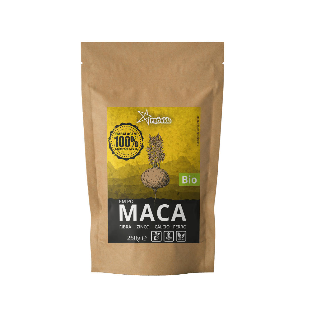 Maca erm Pó BIO Próvida 250g Maca em Pó, biológico, sem glúten, vegan
