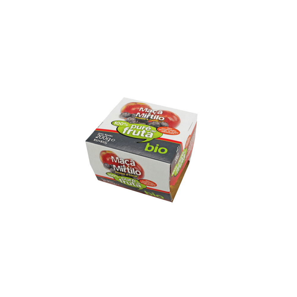 Puré de Mirtilho & Maçã BIO Puré de Mirtilo e Maçã, biológico