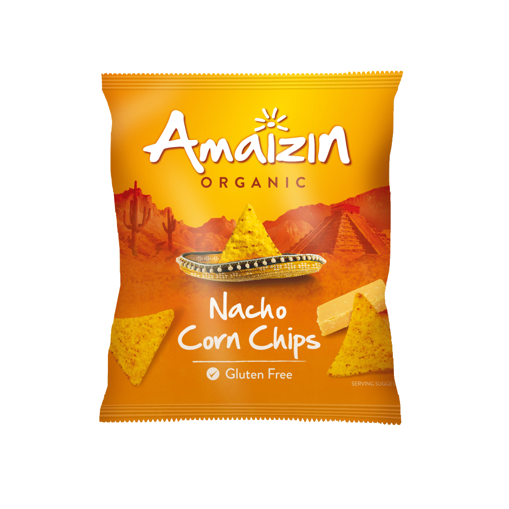 Tiras de Milho Queijo BIO AMAIZIN 150g Tiras de Milho com Queijo, biológicas, sem glúten