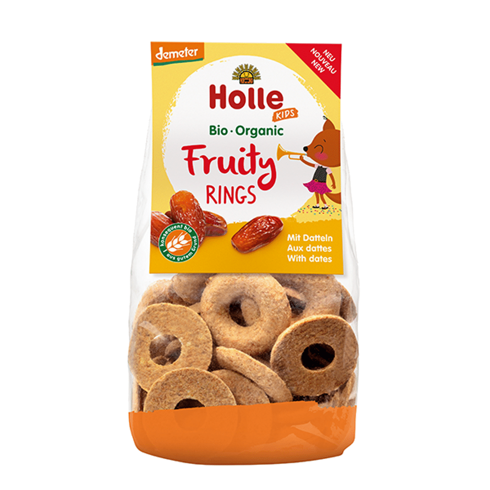 Biscoitos de trigo espelta com tamaras manteiga e aveia Bio 125gr Holle Biscoitos de Trigo Espelta com Tâmaras, Manteiga e Aveia, ingredientes biológicos