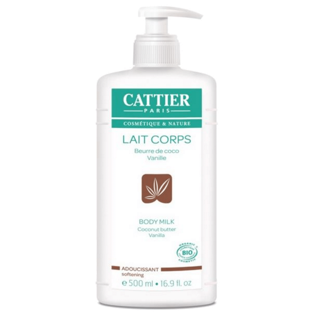 Leite Corporal Suavizante Coco e Baunilha, com ingredientes biológicos