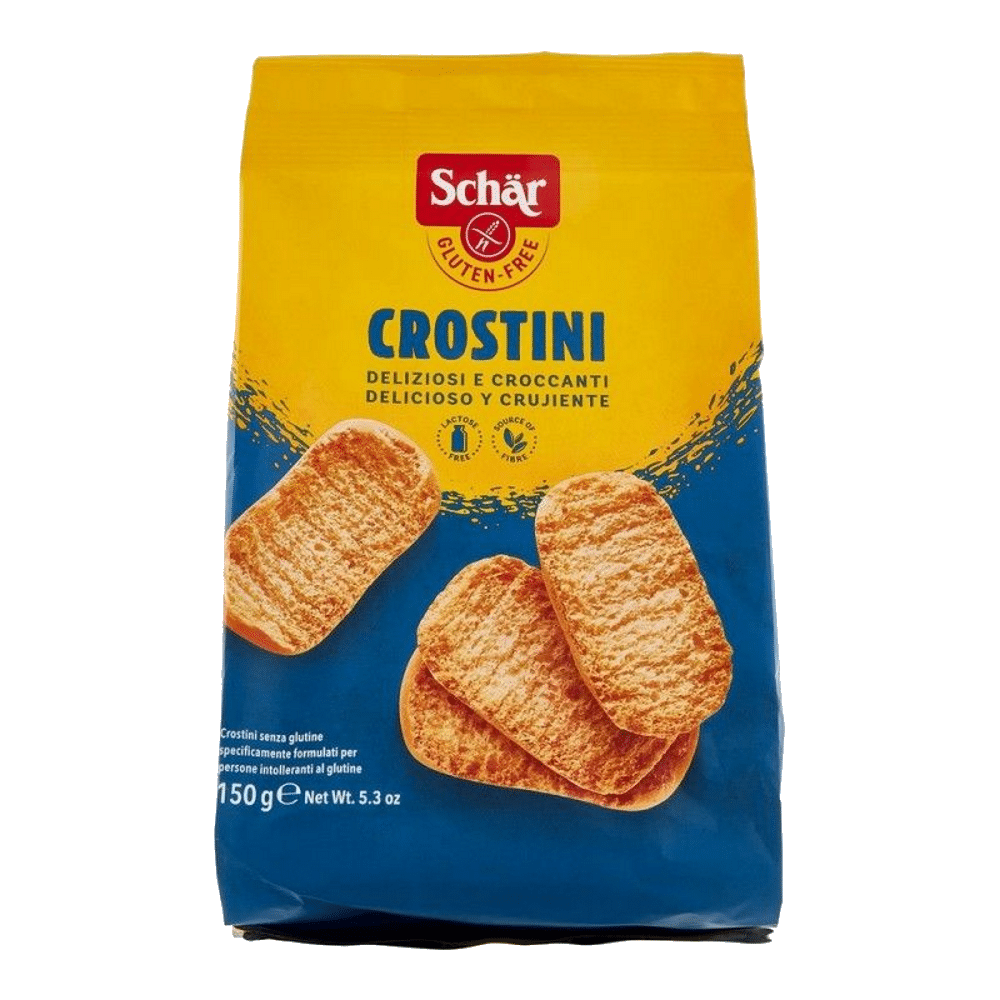 Tostas Crostini 150gr Schar SG Tostas Crostini, sem glúten, sem lactose