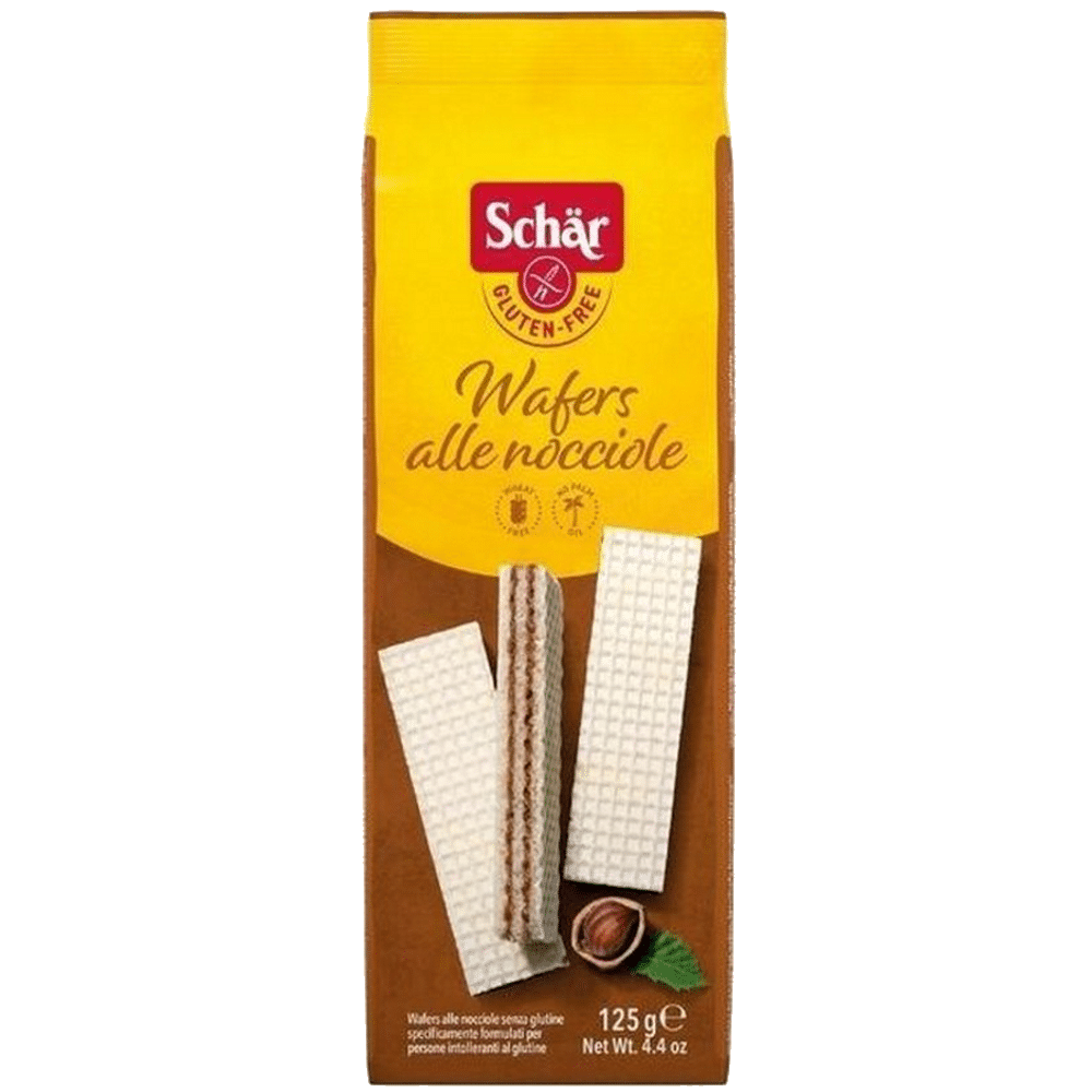 Wafer Creme Avela Schar SG Wafers Creme de Avelã, sem glúten