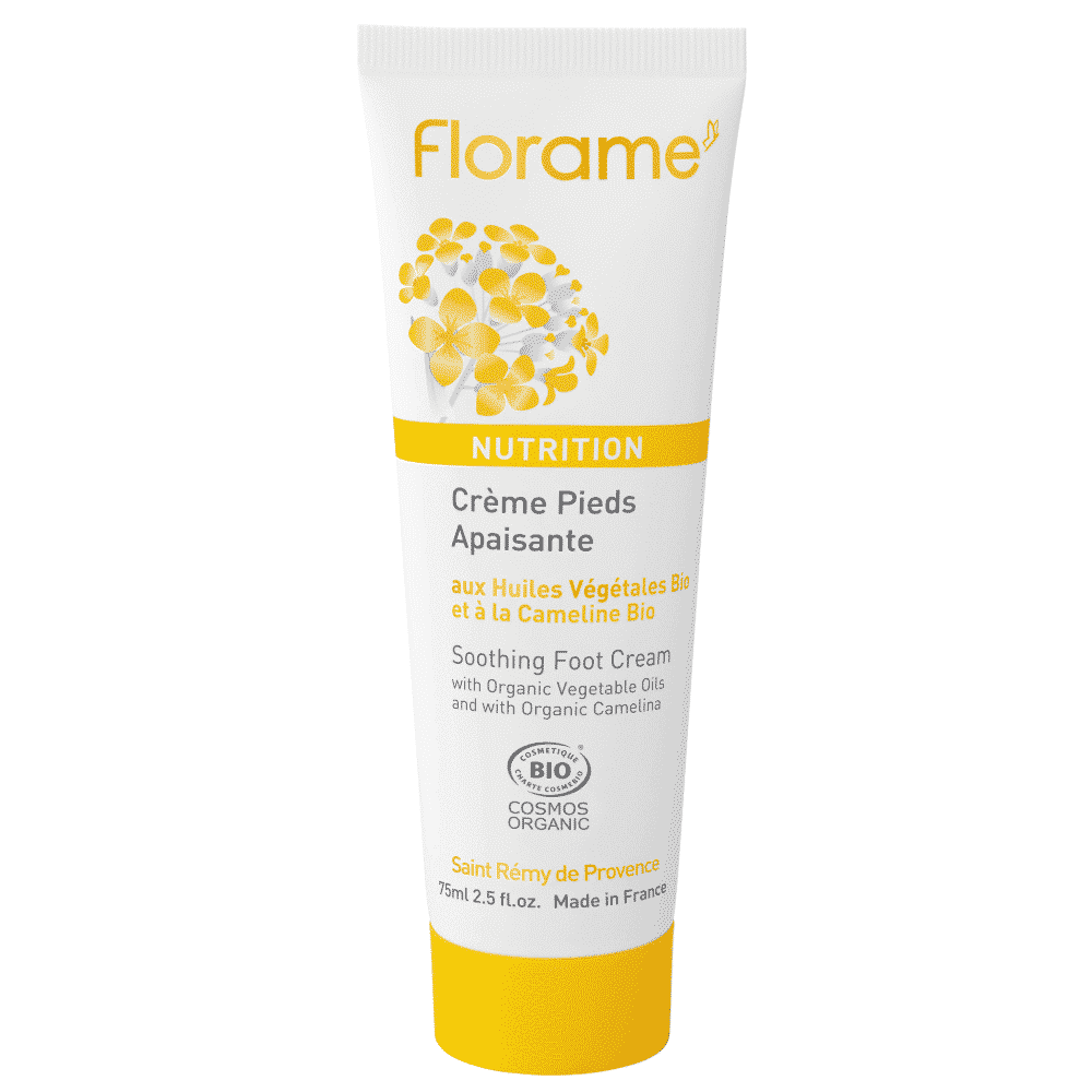 Creme calmente para Pés com Camelina 75ml Florame Creme Calmante para Pés Nutritivo, com ingredientes biológicos