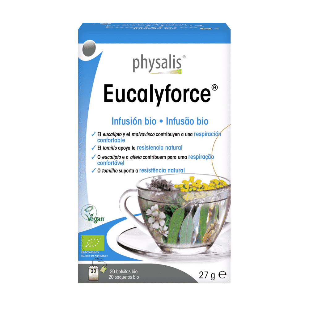 Eucalyforce Infusão 20 Saq. Physalis Eucalyforce Infusão, biológica, vegan
