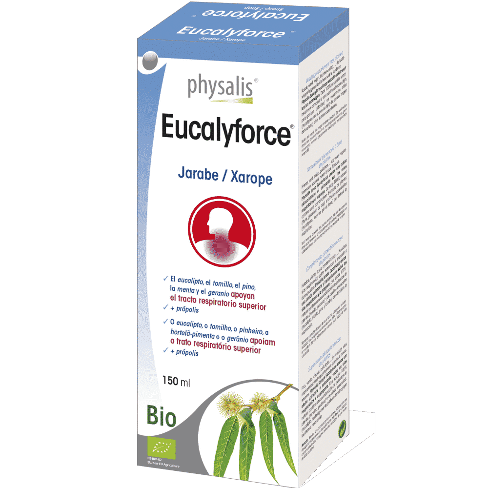 Eucalyforce Xarope 150ml Physalis Eucalyforce Xarope, com ingredientes biológicos