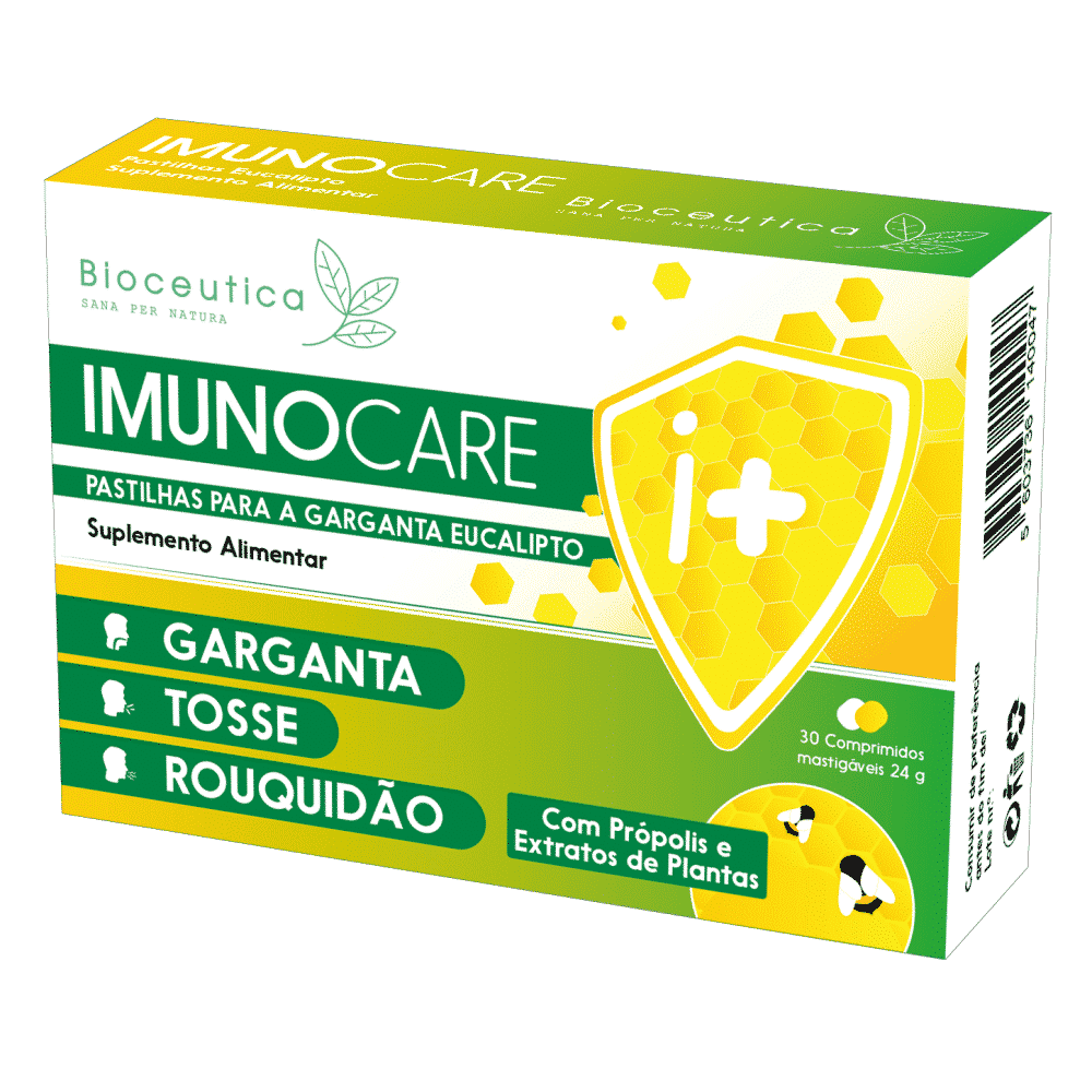 Imunocare Eucalipto e Mel 30 Pastilhas Bioceutica Imunocare Eucalipto e Mel