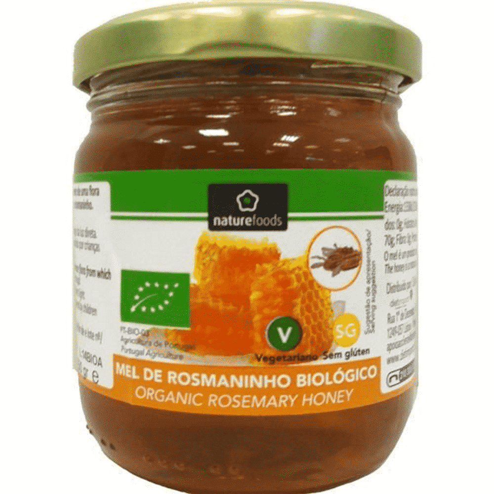 Mel Rosmaninho Bio 250gr Mel de Rosmaninho, biológico, sem glúten, vegetariano