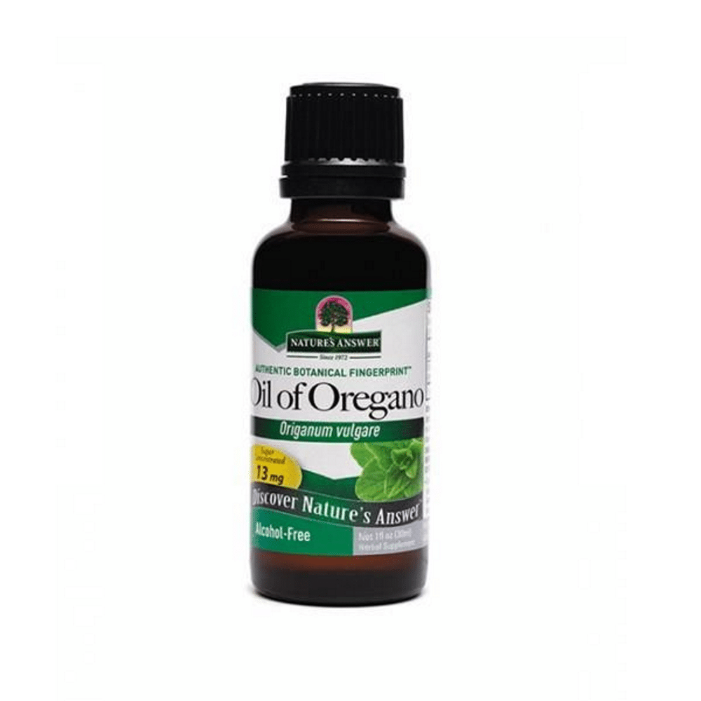 Oleo Oregão S Alc 30ml NaturesAnswer Oregão Óleo de Folha, suplemento alimentar sem álcool