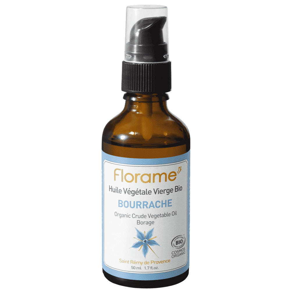 Óleo vegetal de Borragem 50ml Florame Óleo Vegetal Borragem, com ingredientes biológicos