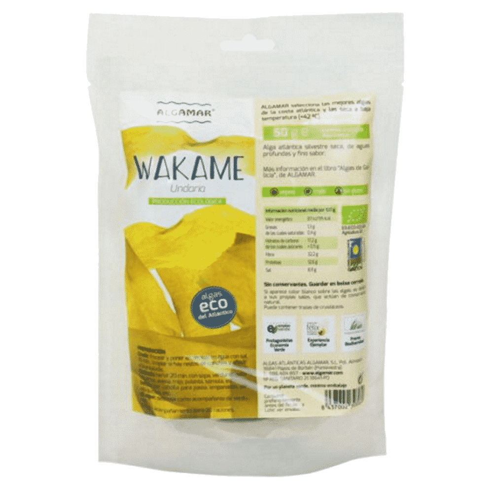 Alga Wakame Bio 50gr Algamar Alga Wakame, biológica, vegan
