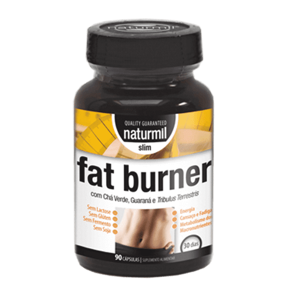 Fat Burber Slim 90 Capsulas Naturmil Fat Burner, suplemento alimentar, suplemento alimentar sem glúten, sem lactose