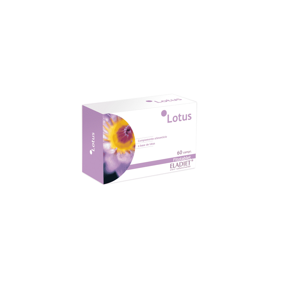 Lotus 330mg 60 Comp Eladiet Lotus, suplemento alimentar
