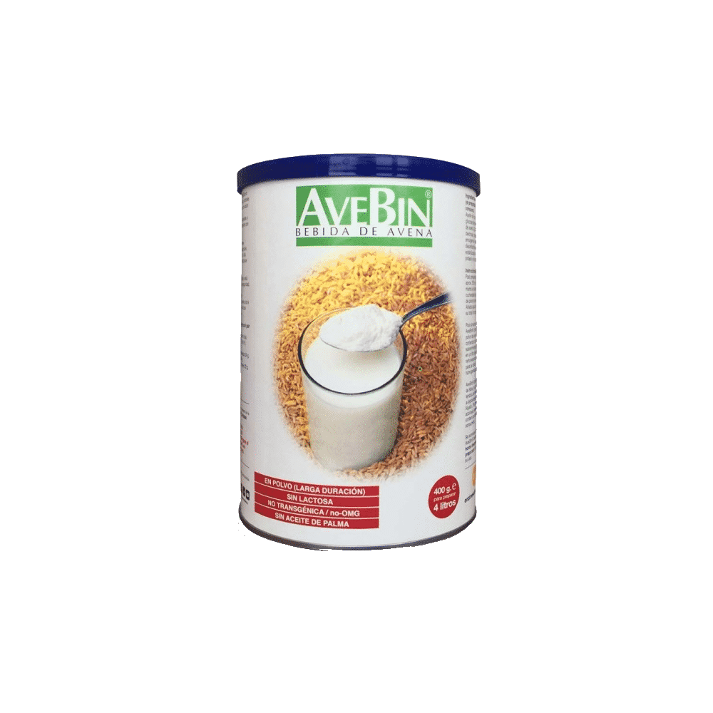Avebin (Bebida Aveia Po ) 400gr Leite Em Pó (Aveia) - AveBin, sem lactose