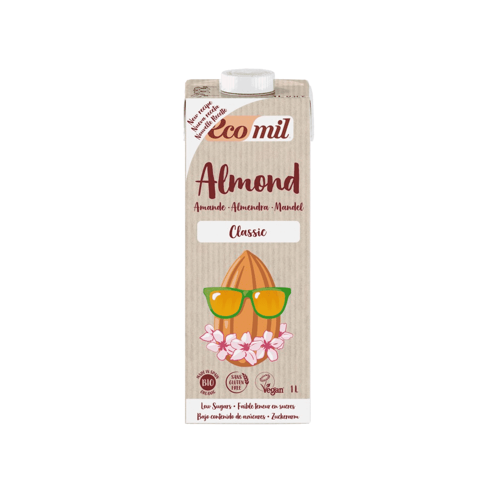 Bebida de Amendoa Classic 1Lt Bebida de Amêndoas Classic, biológico, sem glúten, vegan e vegetariano