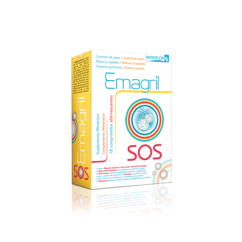 Emagril SOS 12 Pastilhas Efervescentes Emagril - SOS, suplemento alimentar