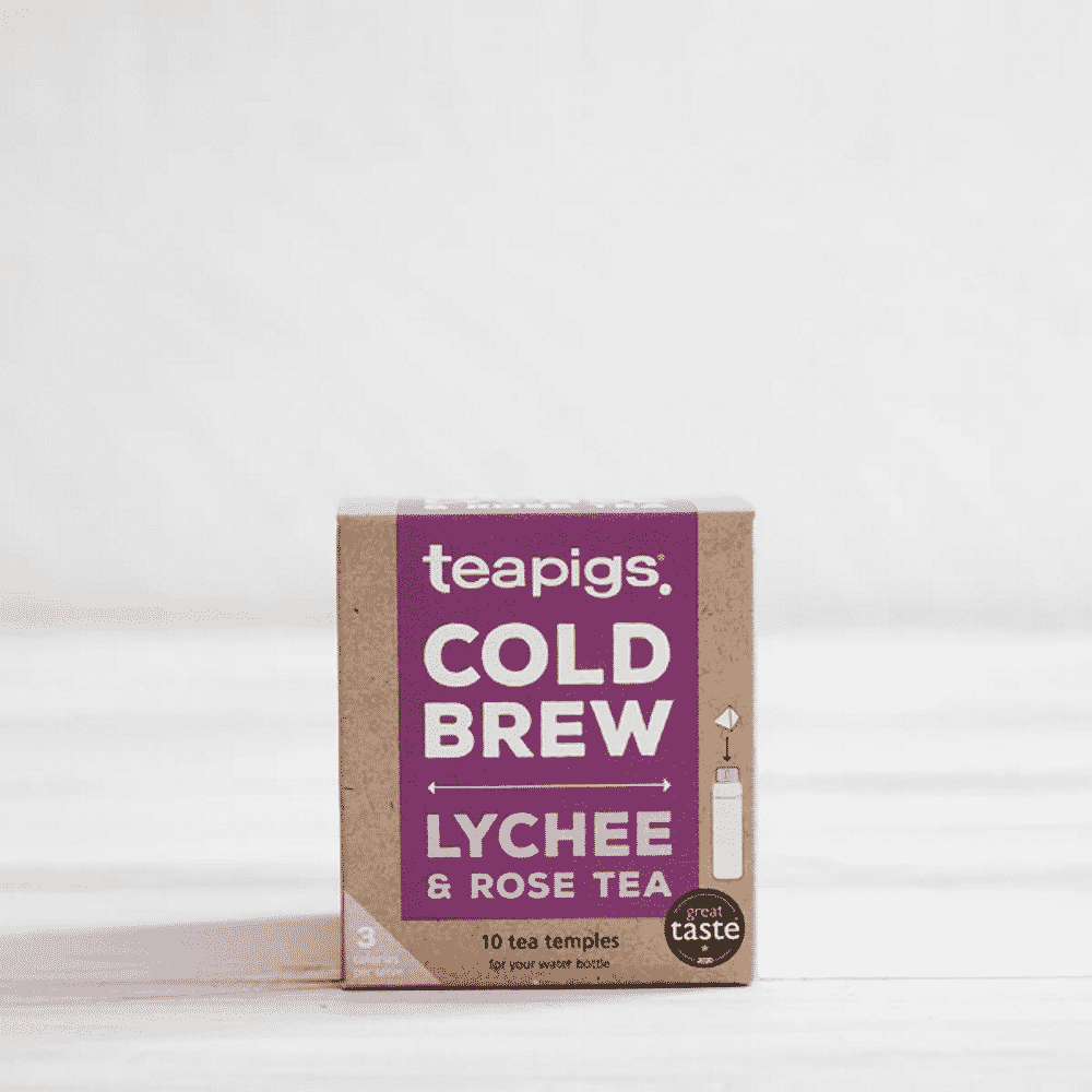 Infusão Cold Brew Lichia e rosa 10 saq Teapigs Infusão Cold Brew Líchia e Rosa, vegan