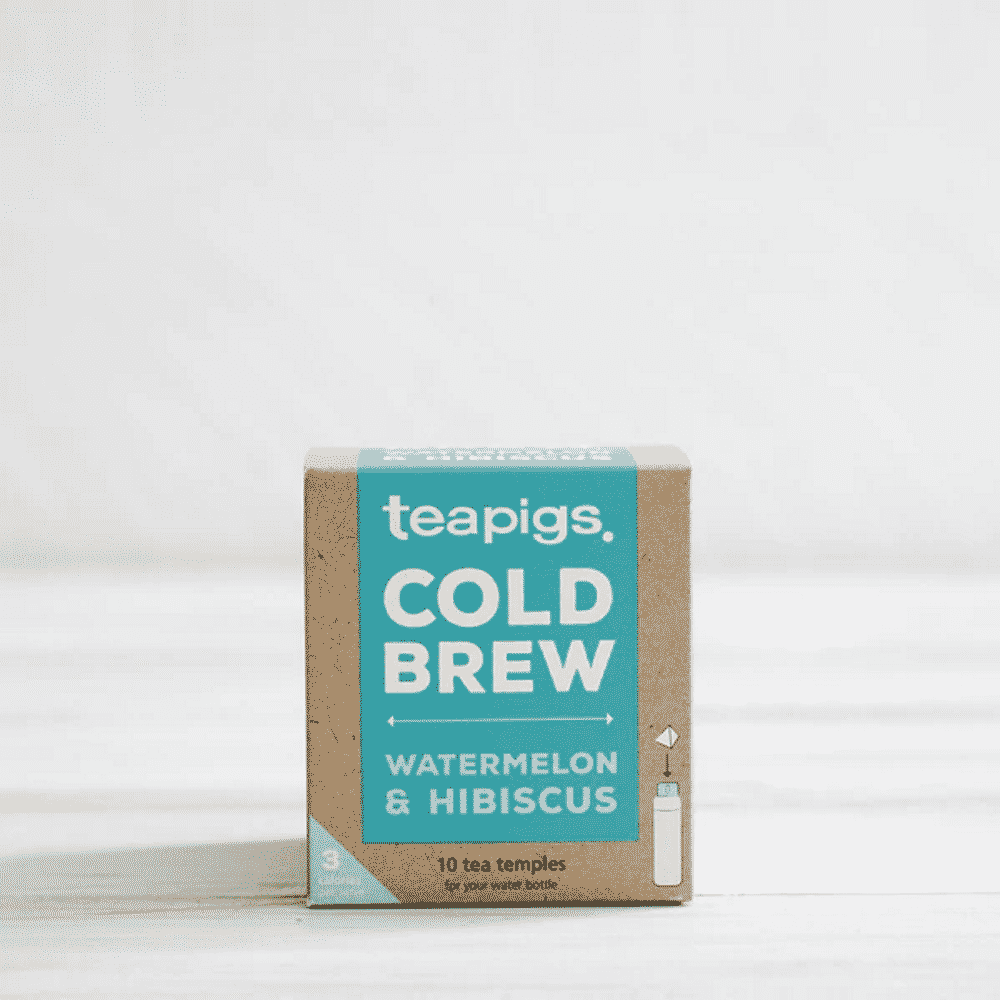 Infusão Cold Brew Melancia e Hibisco 10 saq Teapigs Infusão Cold Brew Melancia e Hibisco, vegan