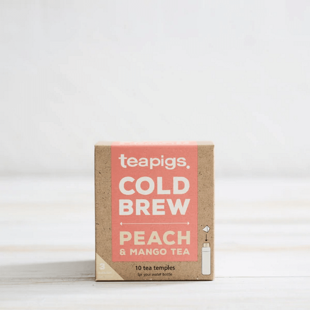 Infusão Cold Brew Pessego e Manga 10 saq Teapigs Infusão Cold Brew Pêssego e Manga, vegan