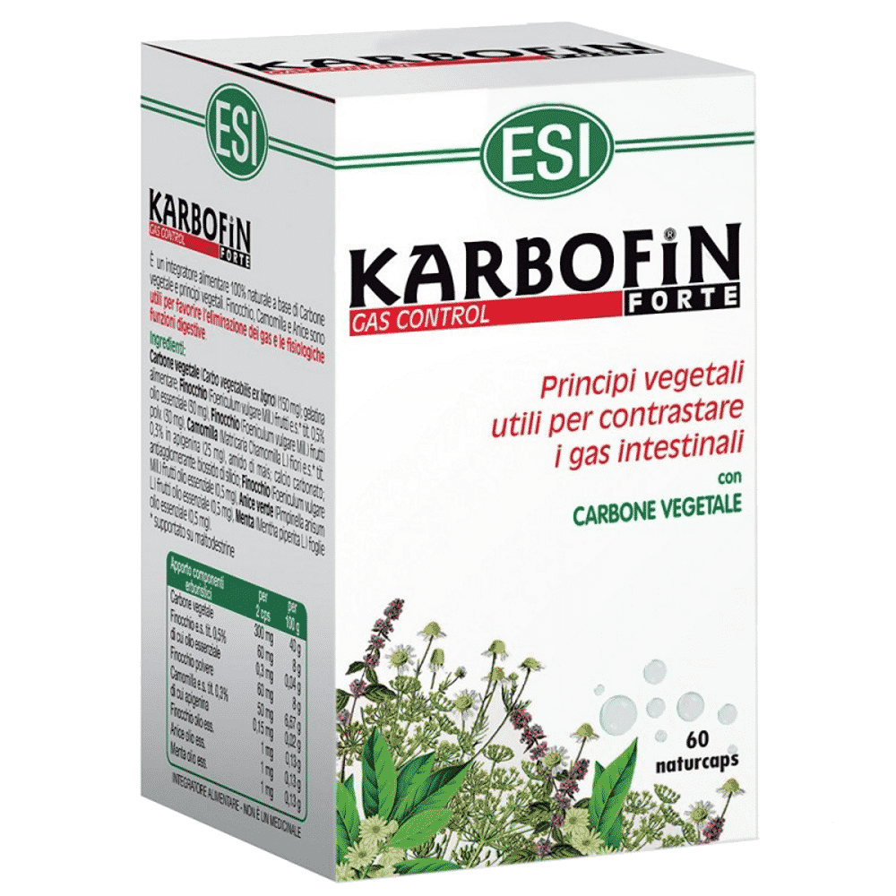 Karbofin Forte 60 Caps Karbofin Forte, suplemento alimentar sem glúten, vegan