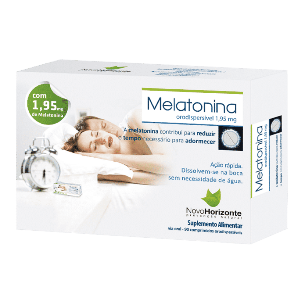 Melatonina Orodispersivel 1.95mg 90 Comp NH Melatonina Orodispersível, suplemento alimentar