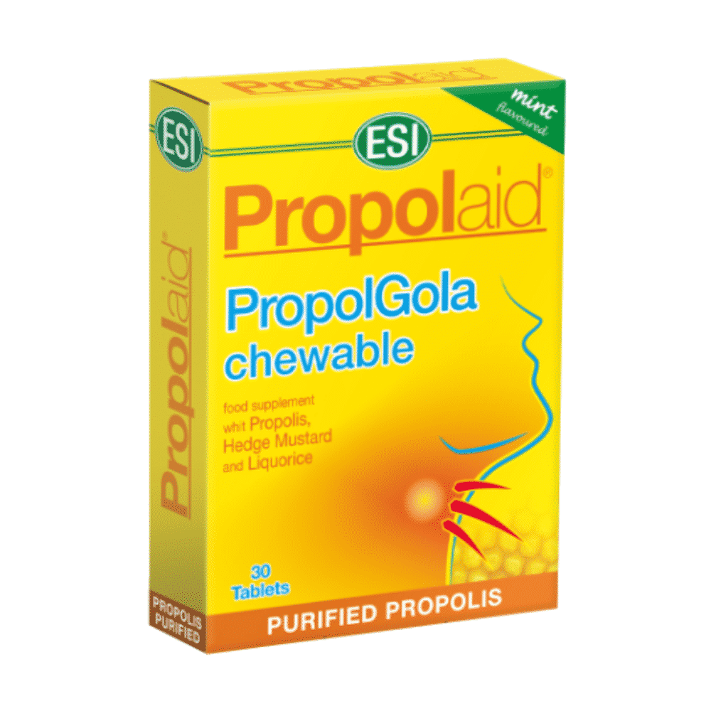 Propolgola Sabor a Mel 30 Comp Mastigaveis Propolgola Sabor a Mel, suplemento alimentar sem glúten