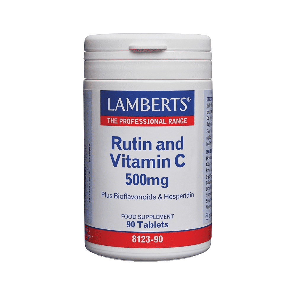 Rutina + Vit C 500 Mg + Bioflavonoides 90 Caps Rutina + Vitamina C 500 mg + Bioflavonoides, suplemento alimentar