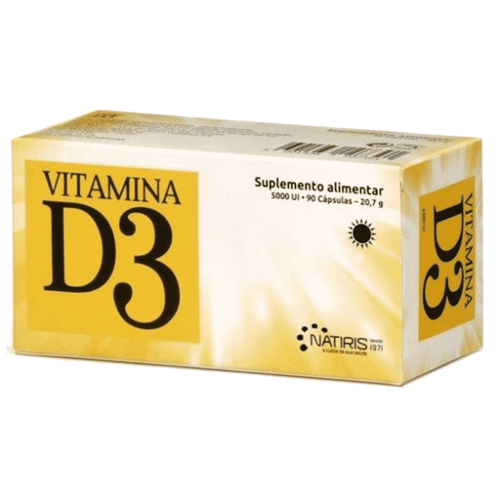 Vitamina D3 5000 UI 90 Caps Vitamina D3, suplemento alimentar