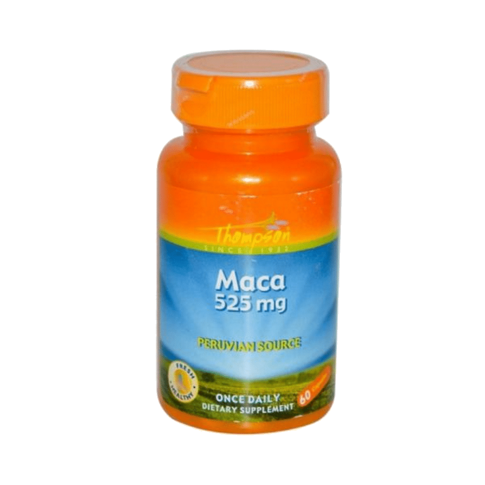 Maca 525mg Thompson Maca 525 mg, suplemento alimentar vegetariano
