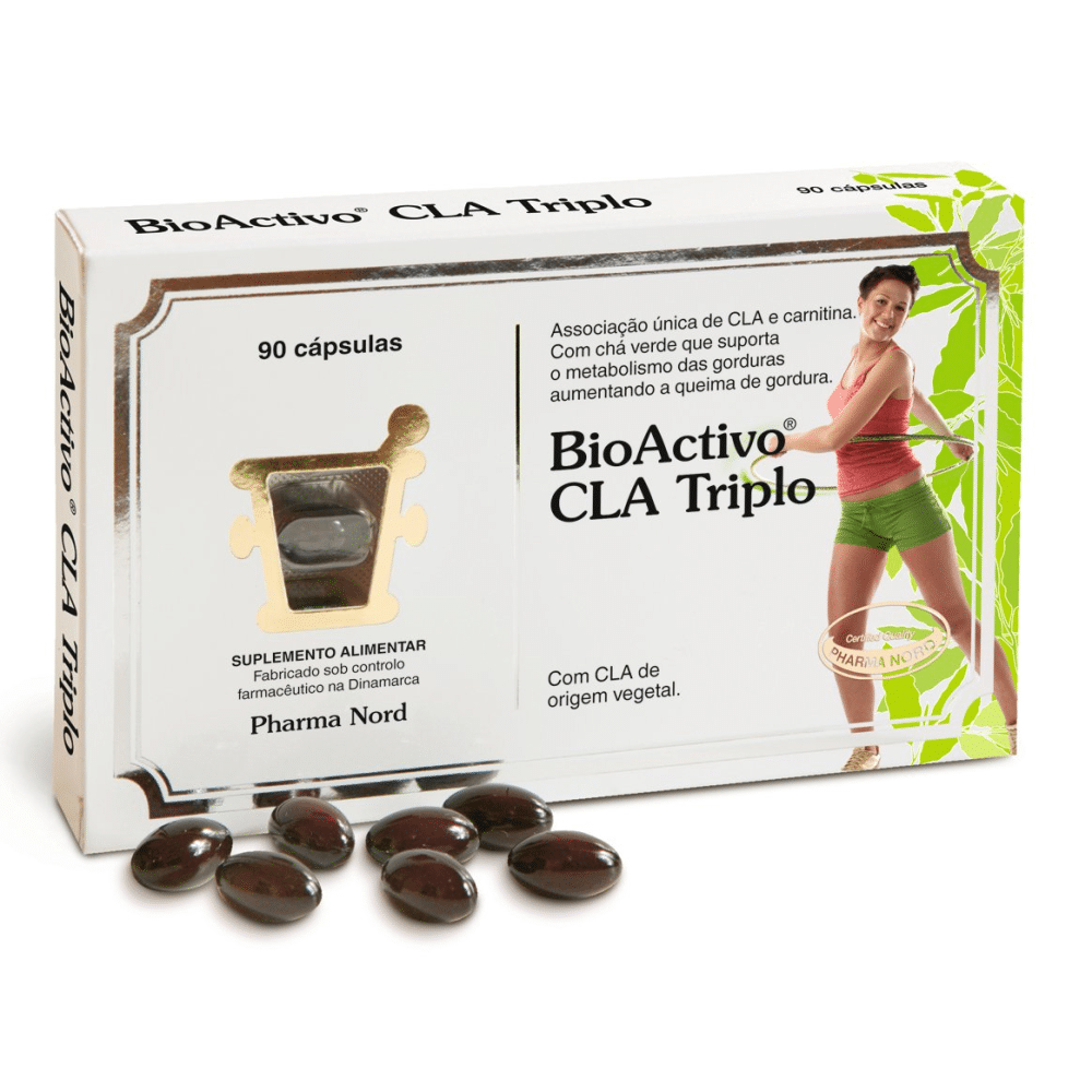 Bioactivo CLA Triplo 90 Caps BioActivo CLA Triplo, suplemento alimentar sem glúten