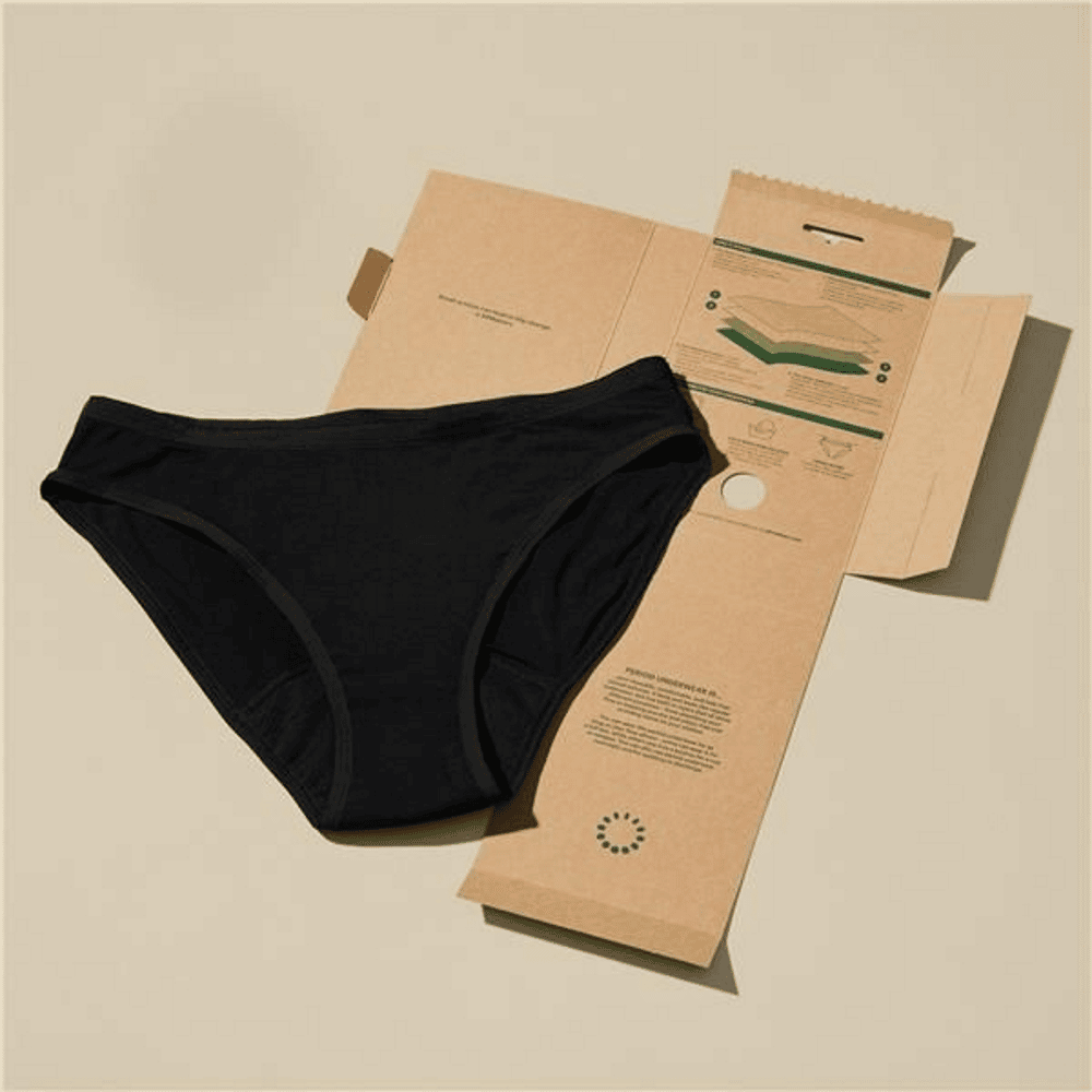 Cueca Menst. Preto Tam. S 34 Allmatters Cueca Menstrual