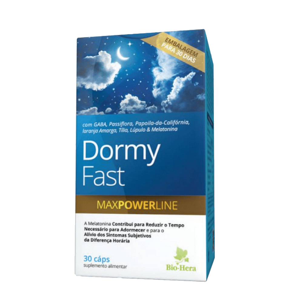 Dormy Fast 30 cáps. Dormy Fast, suplemento alimentar para o sono