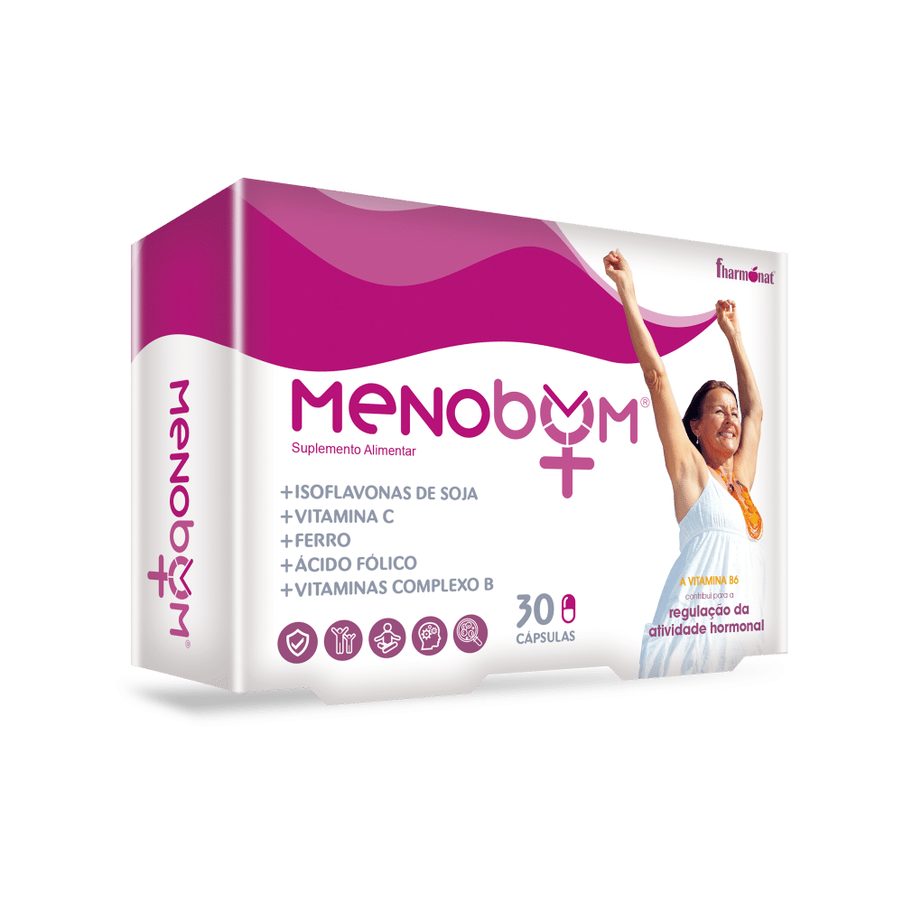 Menobom Plus 30 Caps Menobom Plus, suplemento alimentar