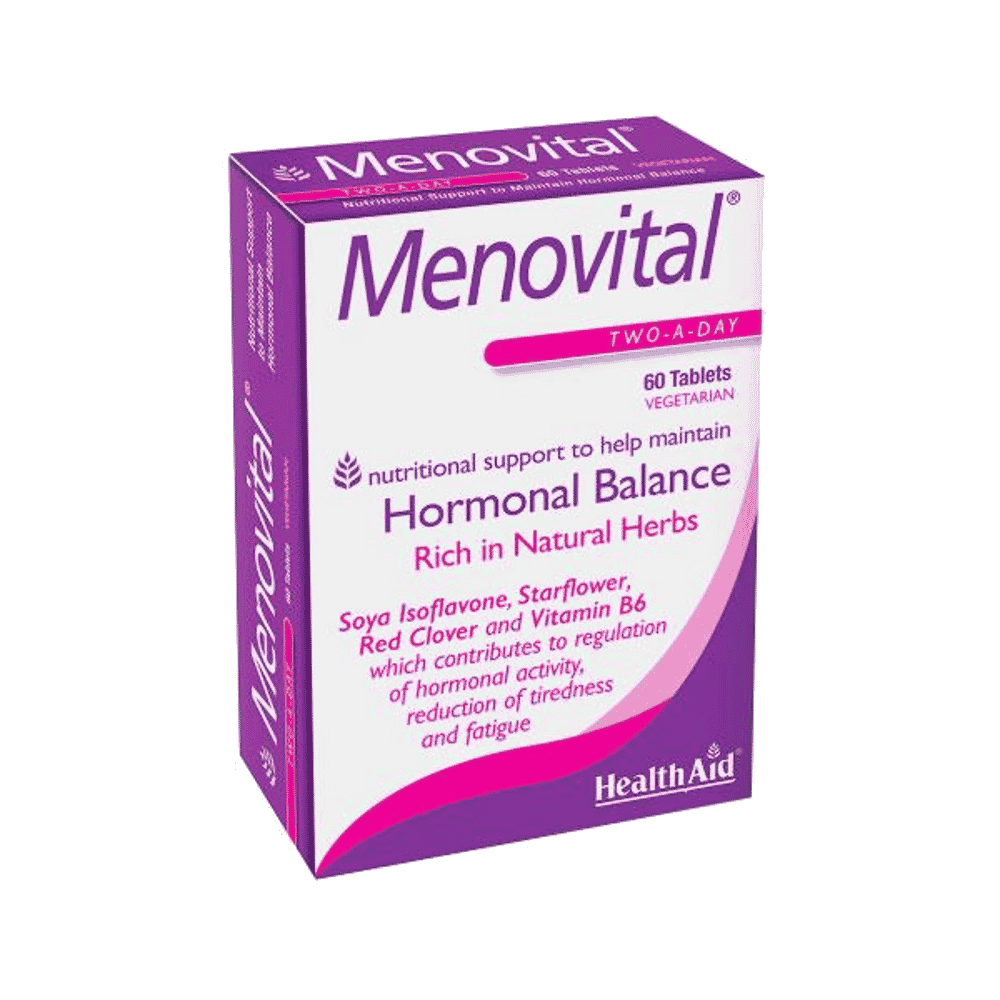 Menovital 60 comp Menovital, suplemento alimentar sem glúten, vegetariano