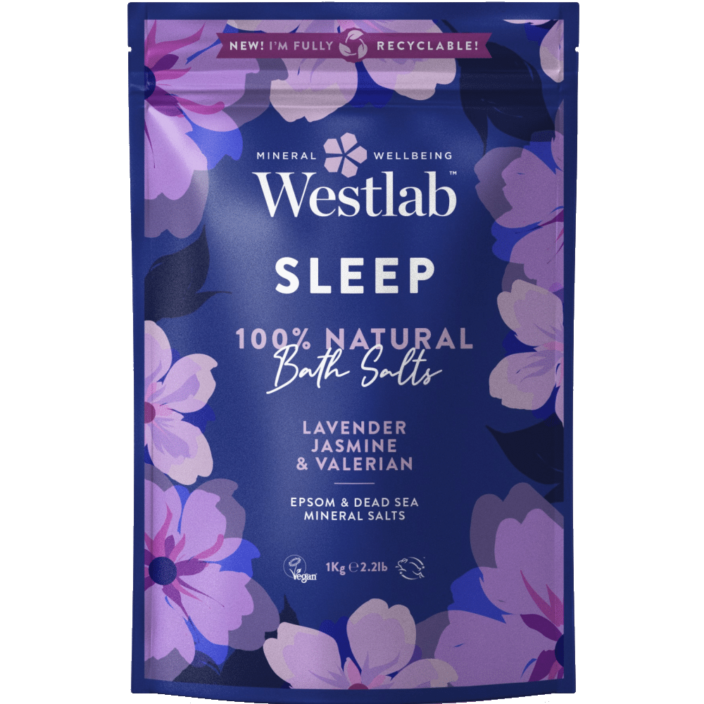 Sais Banho Lavanda Jasmin 1kg Westlab Sais de Banho Lavanda e Jasmin, vegan