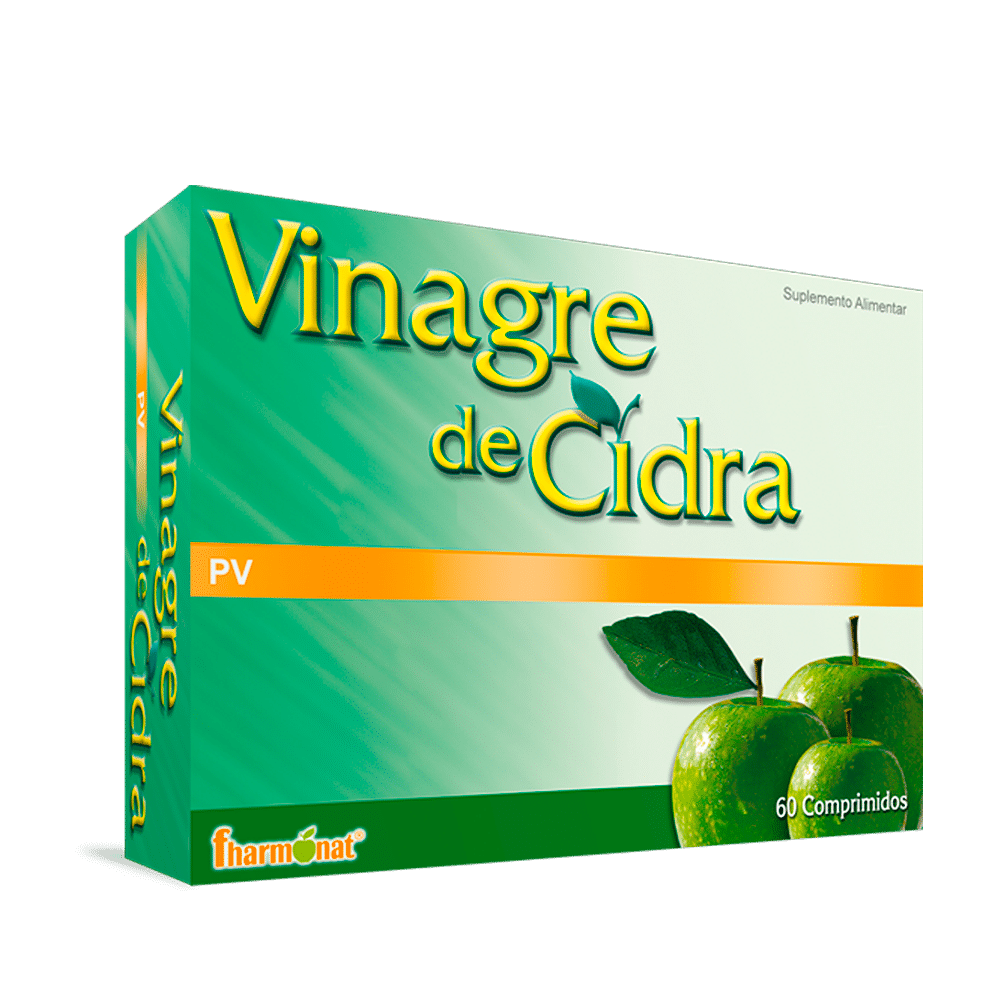 Vinagre Cidra P.V. 60 Comp Vinagre de Cidra, suplemento alimentar