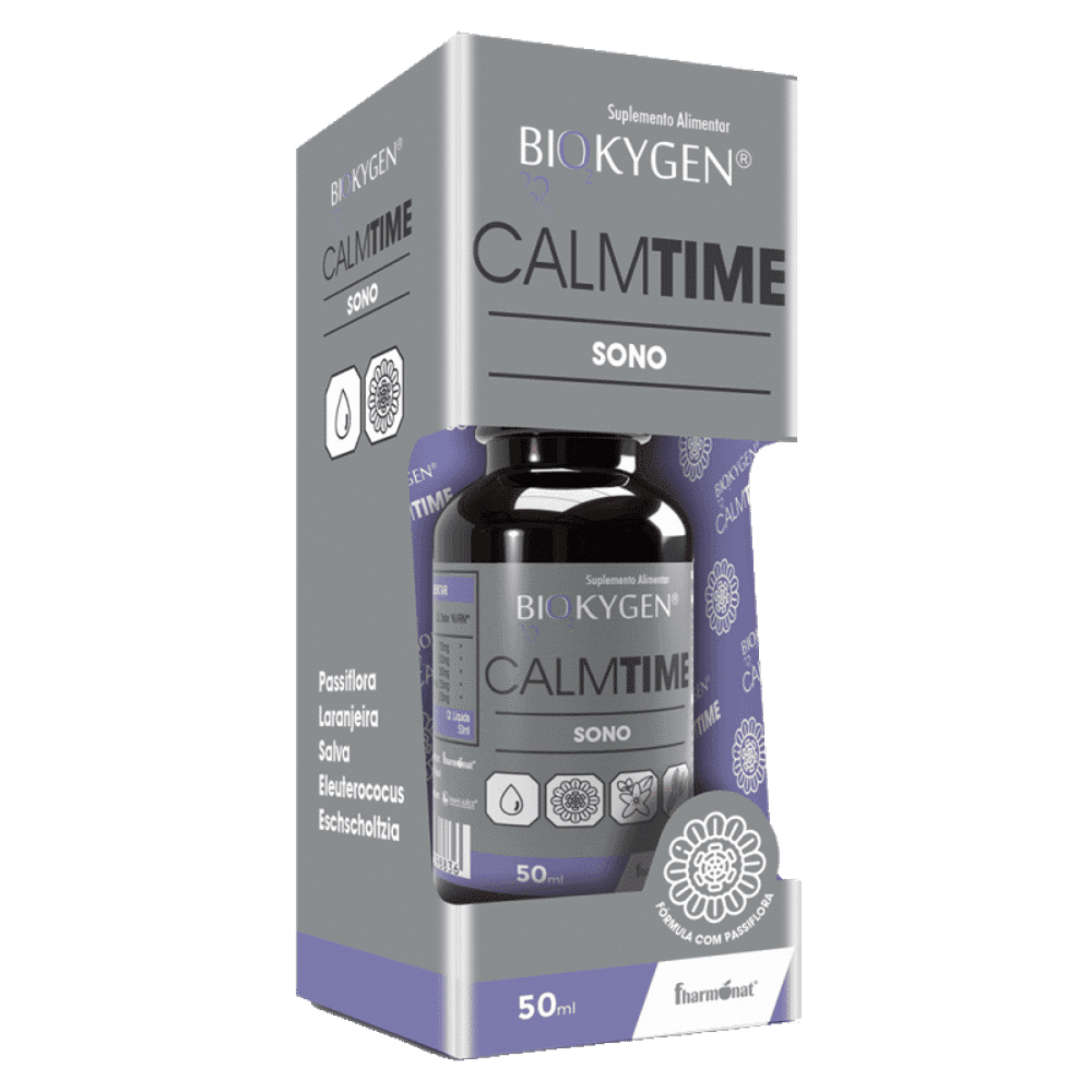 Calmtime gotas 50ml Biokygen CalmTime Gotas, suplemento alimentar para o sistema nervoso