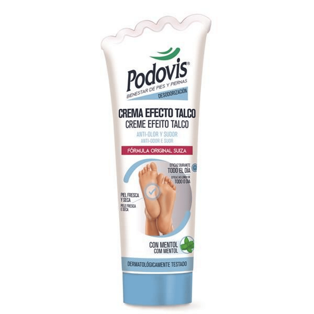 Creme Efeito Talco 100ml Podovis Creme Desodorizante Efeito Talco, anti-odor e suor