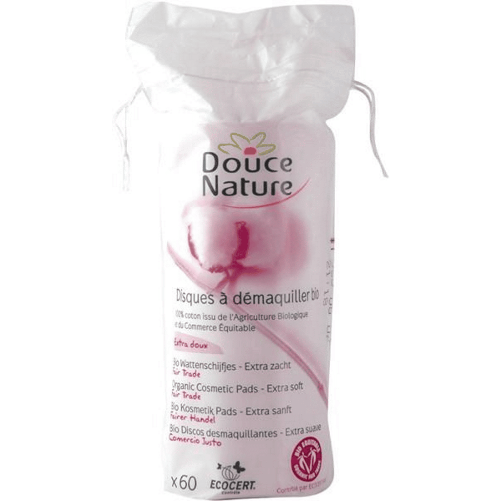 Douce Nature Discos Desmaq Bio Discos Desmaquilhantes Bio, suaves