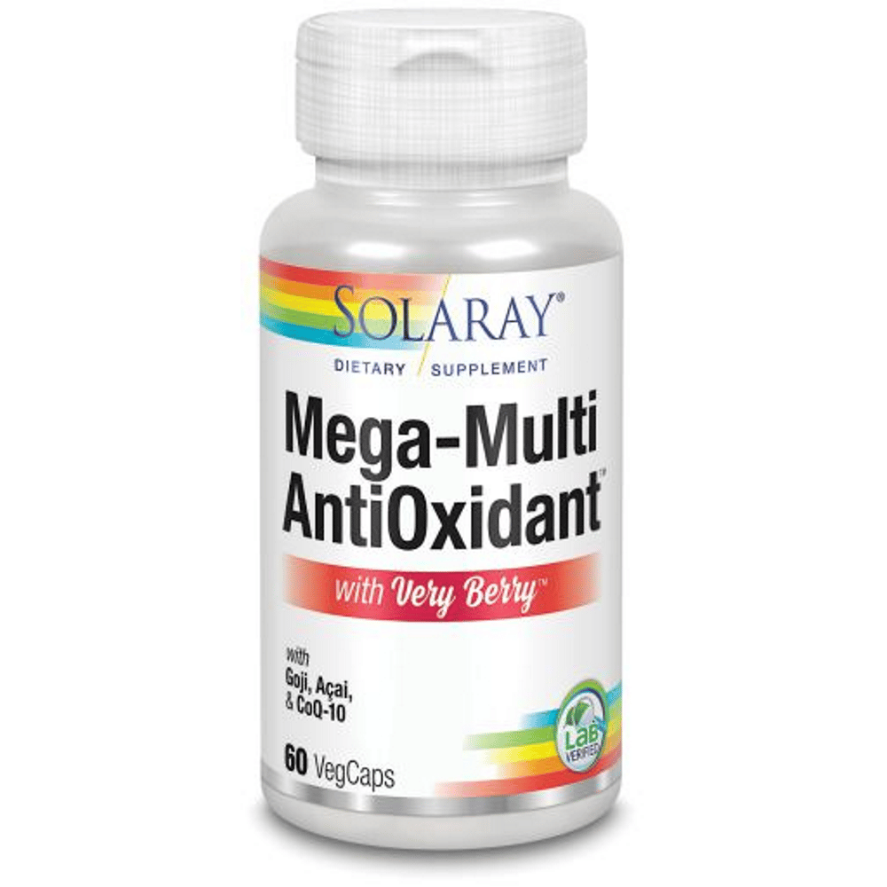 Mega Multi Antiox 60 VegCaps Solaray Mega Multi Antioxidant, suplemento alimentar