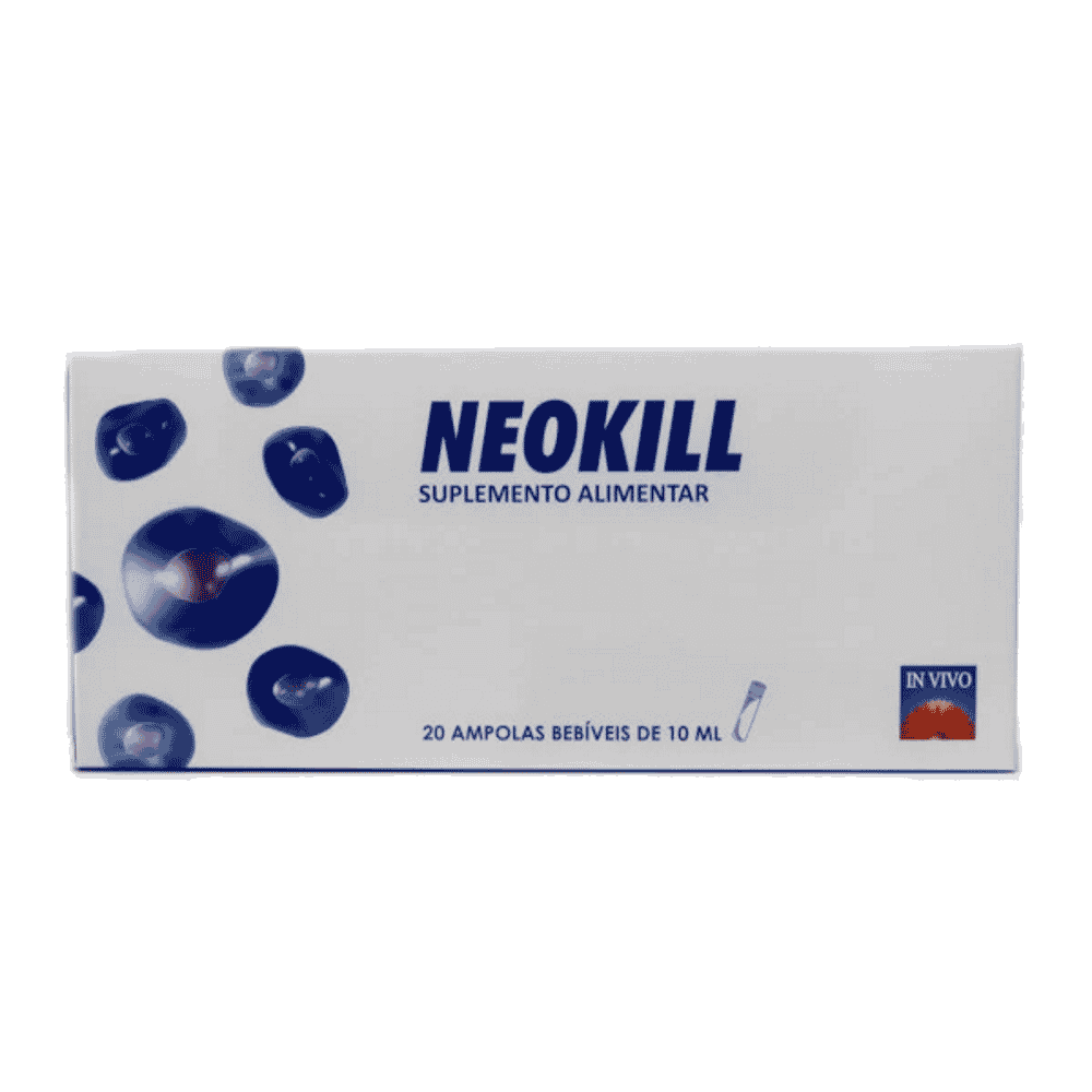 Neokill 20 Ampolas Invivo NeoKill, suplemento alimentar para o sistema imunitário