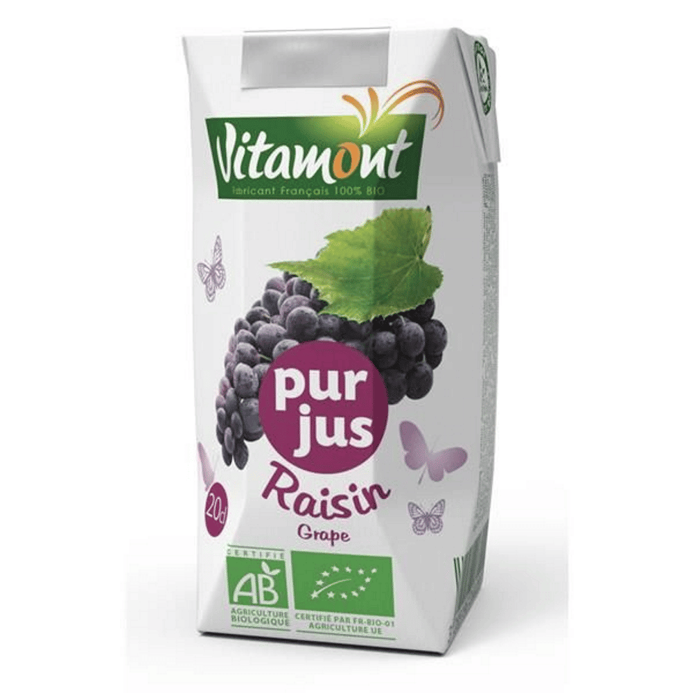 Sumo Uva Preta BIo 20cl Vitamont Sumo de Uva Preta, com ingredientes biológicos