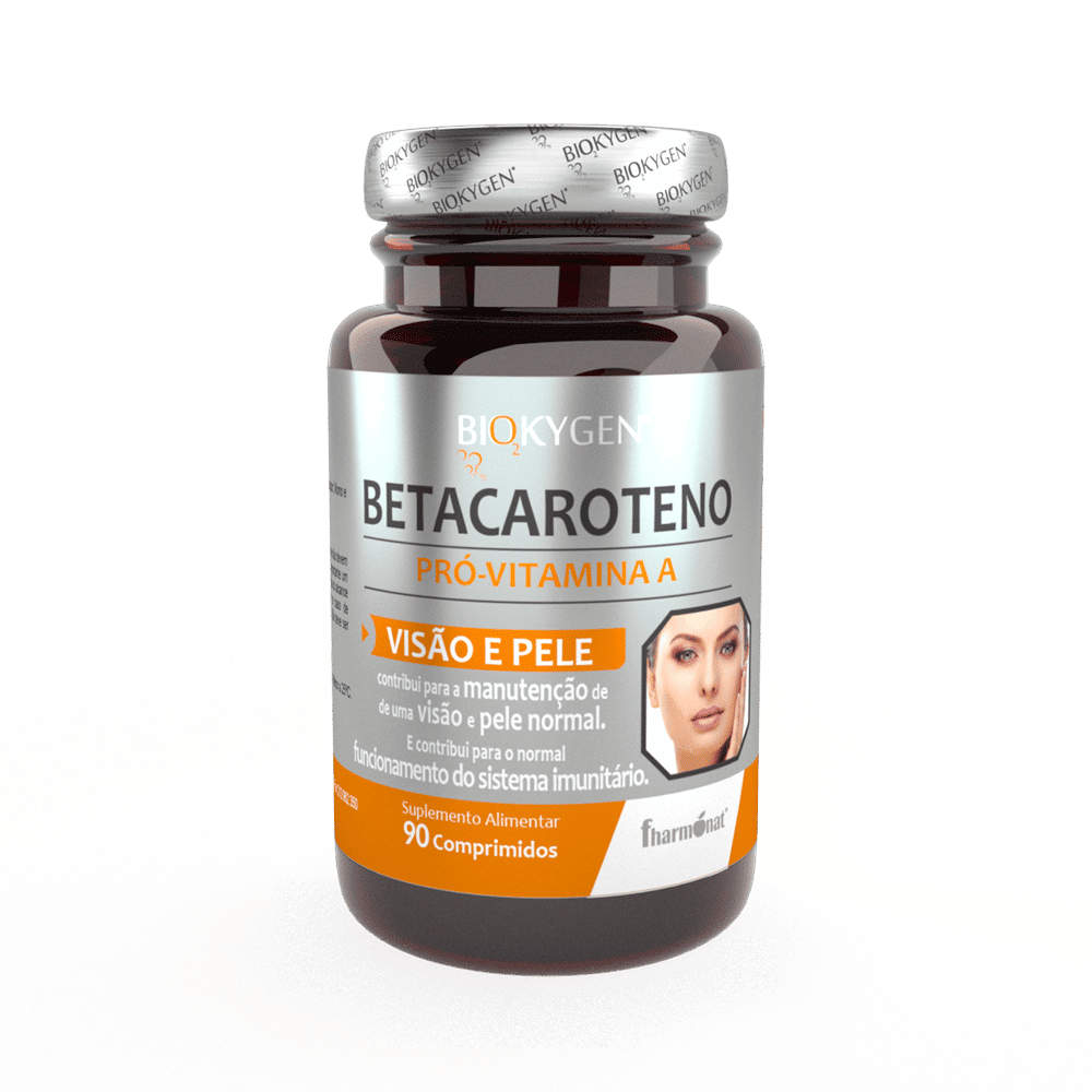 Betacaroteno 90 Comp Biokygen Betacaroteno Pró-Vitamina A, suplemento alimentar