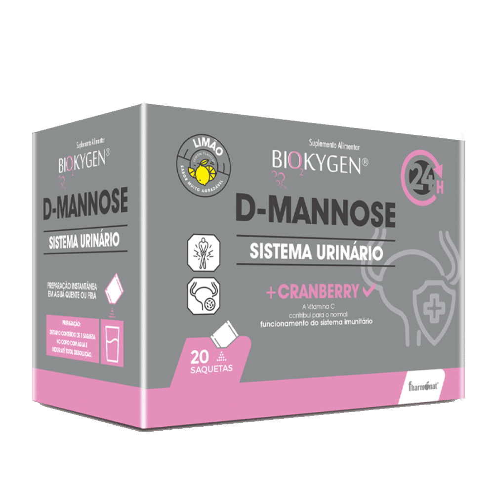 D-Mannose 20saq Biokygen D-Mannose, suplemento alimentar para o sistema imunitário
