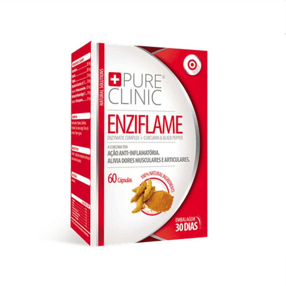 Enziflame 30 caps. - Pure Clinic Enziflame, suplemento alimentar