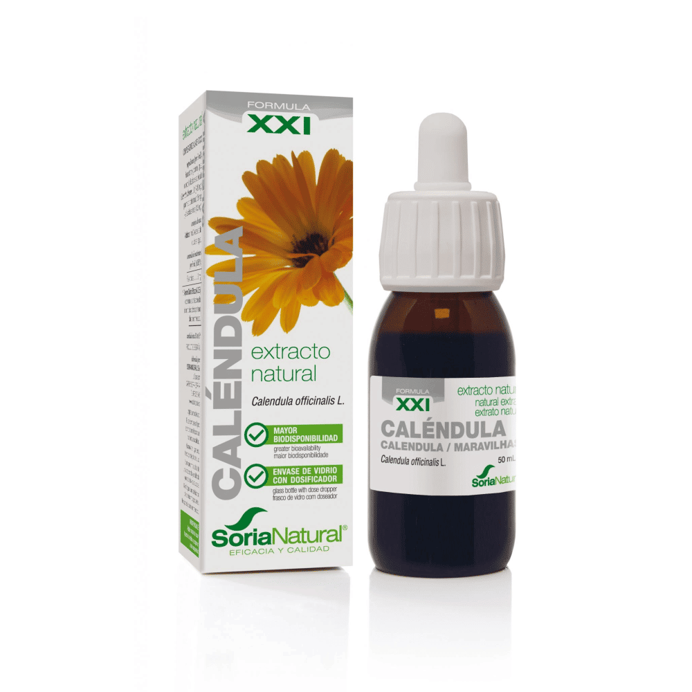 Extrato Calendula 50ml XXI Extrato de Calêndula, suplemento alimentar